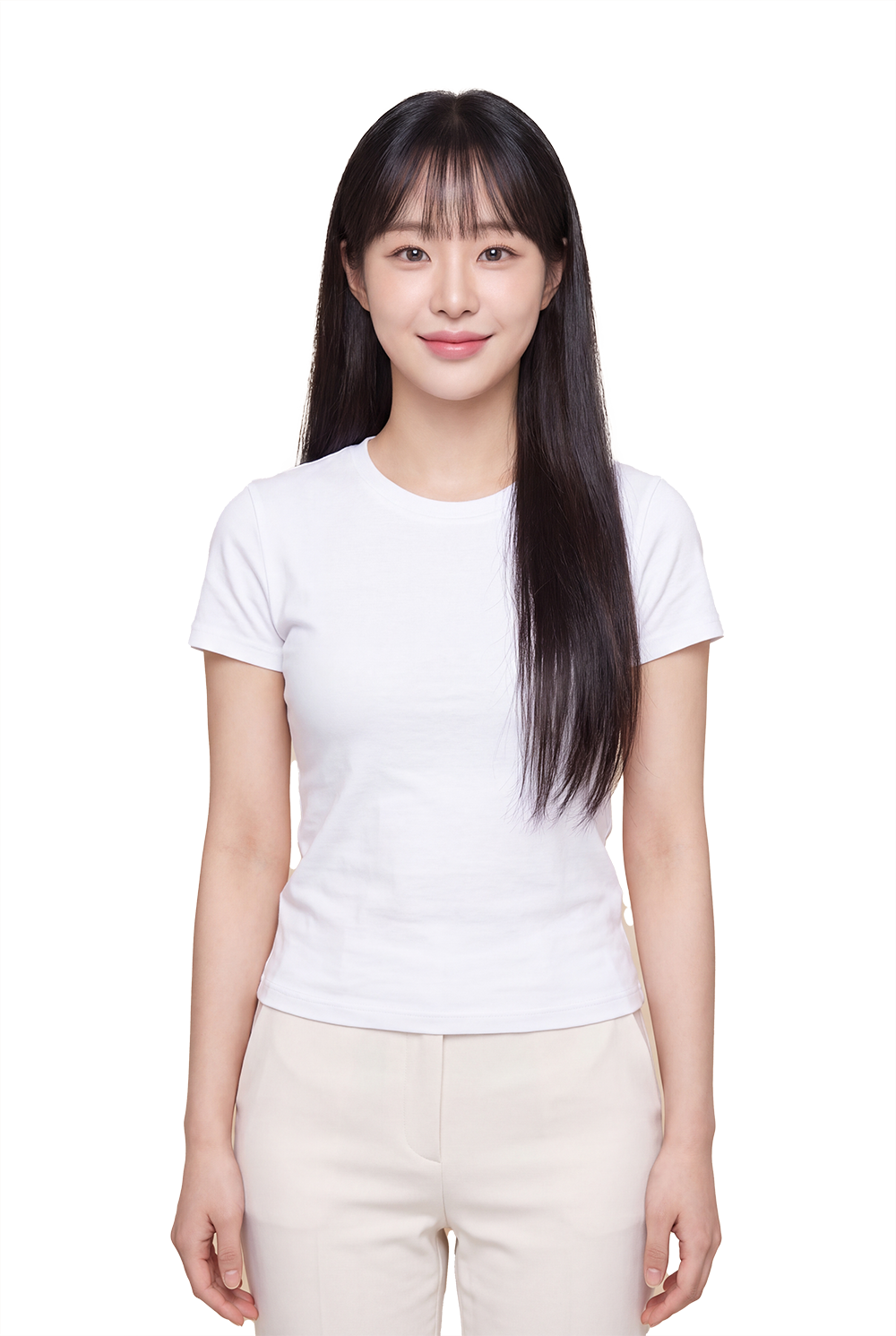 첨부 모델을 바탕으로 제작한 페이스 젠컷 AI 생성 홍보 이미지