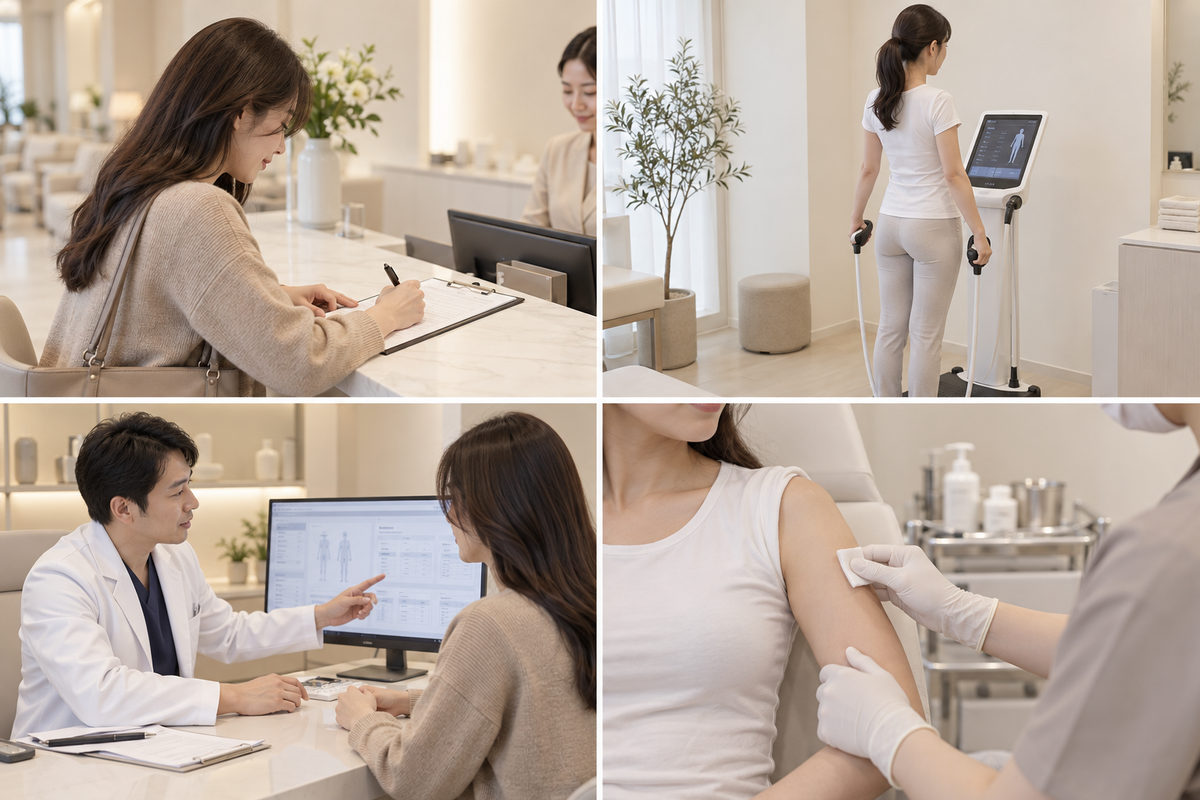 체성분 정밀 분석을 표현한 연출 이미지